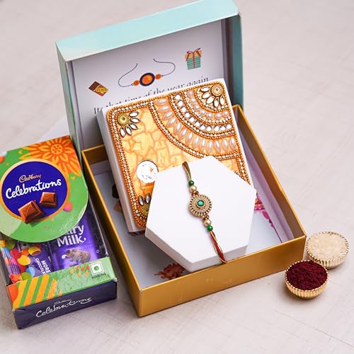 Gifticon Rakhi for Brother - Chocolate Gift Hamper